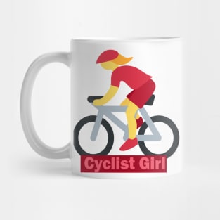 Cyclist girl Mug